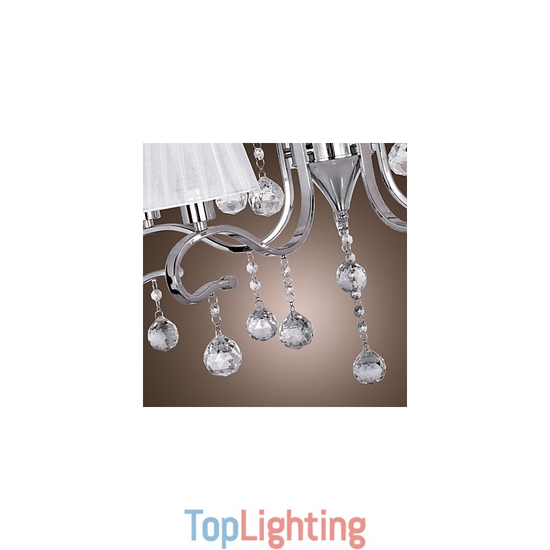 Modern Contemporary Crystal Electroplated Chandelier