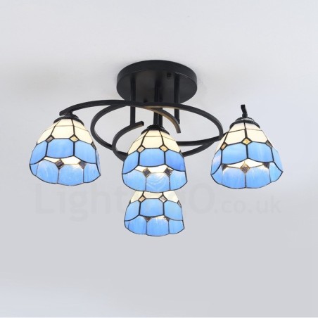 4 Light Mediterranean Style Integrated Chandelier 4 Light Mediterranean Style Integrated Chandelier