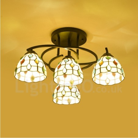 4 Light Mediterranean Style Integrated Chandelier 4 Light Mediterranean Style Integrated Chandelier