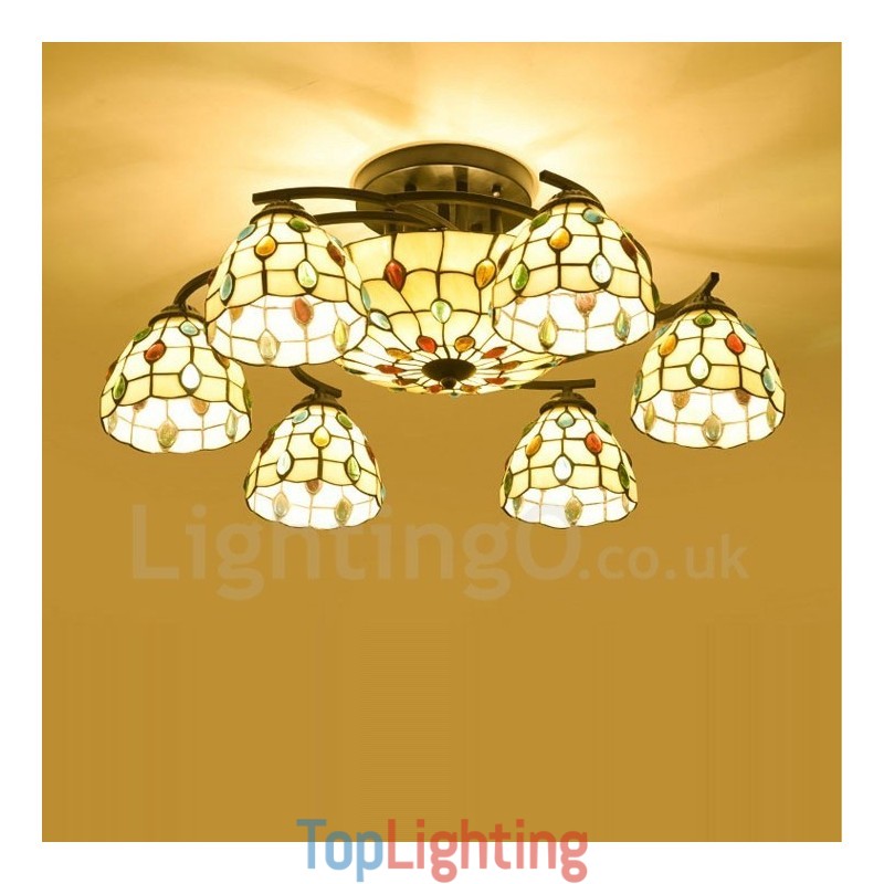 9 Light Mediterranean Style Integrated Chandelier