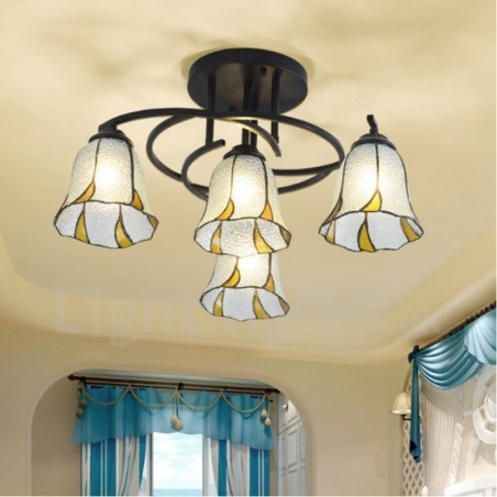 4 Light Mediterranean Style Integrated Bath Metal Chandelier 4 Light Mediterranean Style Integrated Bath Metal Chandelier
