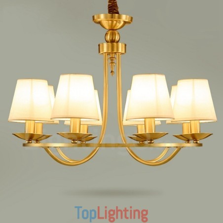 Brass 8 Light Rustic Lodge Integrated Metal Copper Chandelier Brass 8 Light Rustic Lodge Integrated Metal Copper Chandelier