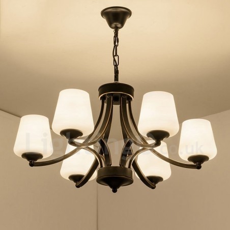 6 Light Rustic Lodge Integrated Metal Chandelier 6 Light Rustic Lodge Integrated Metal Chandelier