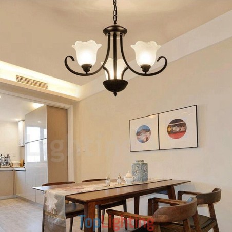 3 Light Rustic Lodge Integrated Metal Chandelier 3 Light Rustic Lodge Integrated Metal Chandelier