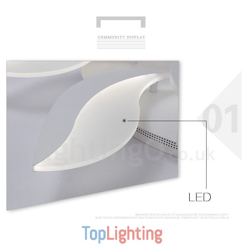 3 Light Modern Contemporary Integrated Chandelier