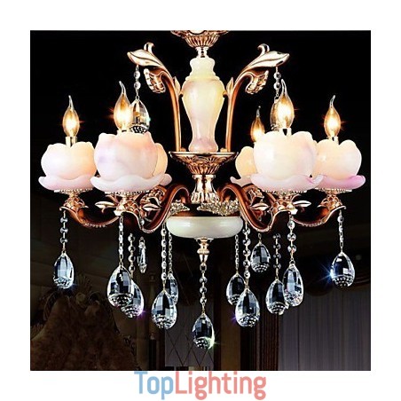 European Style Luxury Zinc Alloy Jade Crystal Pendant European Style Luxury Zinc Alloy Jade Crystal Pendant