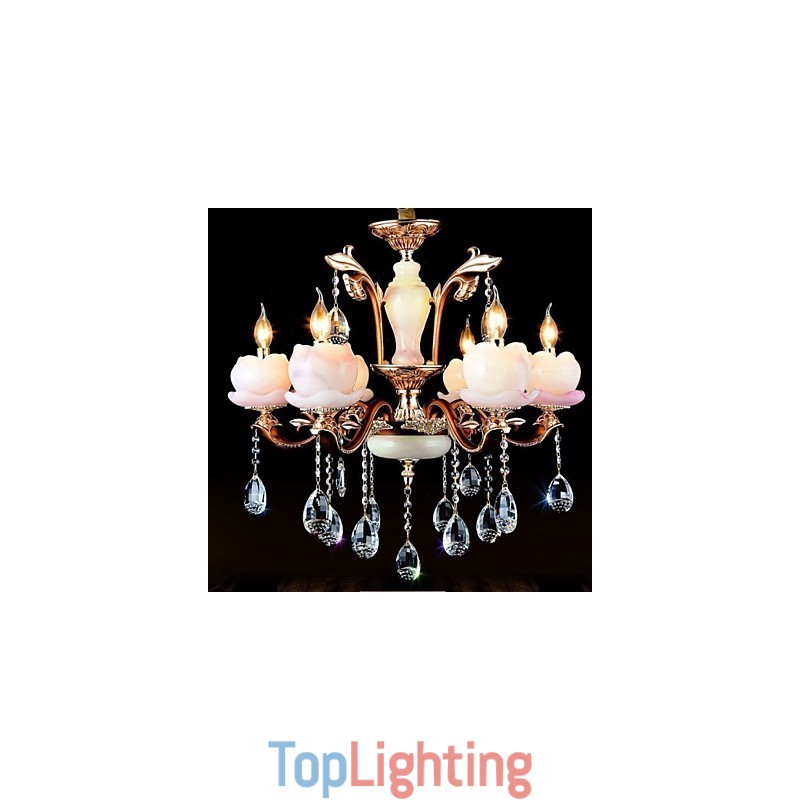 European Style Luxury Zinc Alloy Jade Crystal Pendant