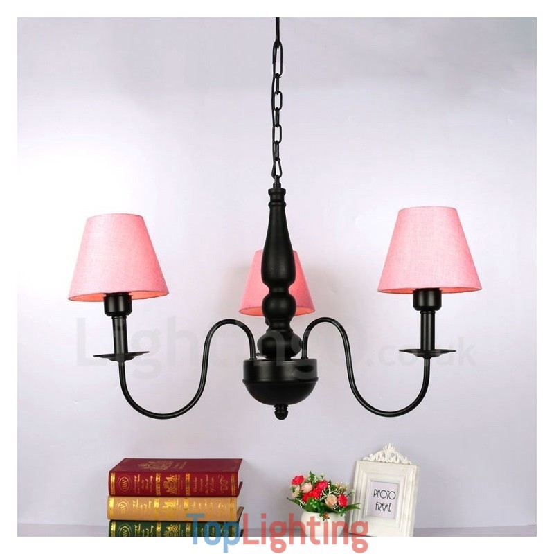 3 Light Traditional Classic Integrated Metal Chandelier