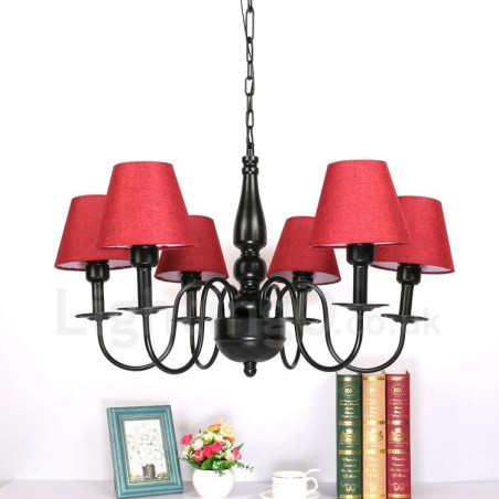 6 Light Mediterranean Style Integrated Metal Chandelier 6 Light Mediterranean Style Integrated Metal Chandelier