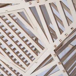 Vintage Five pointed Star Wood Chandelier