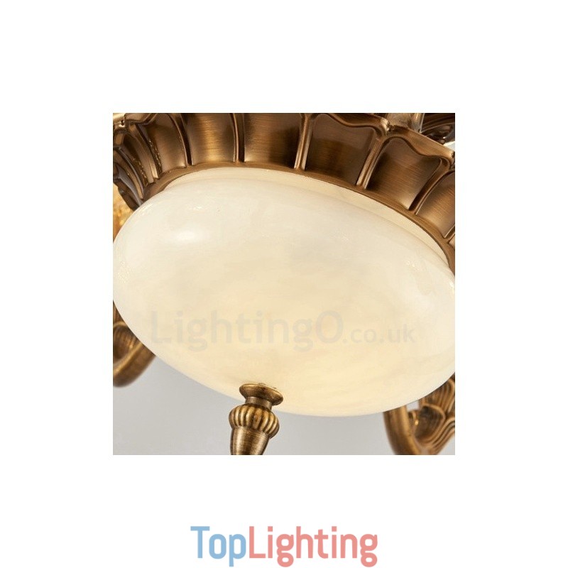 15 Light Traditional Classic Integrated Metal Chandelier