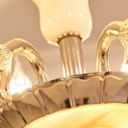 15 Light Traditional Classic Integrated Metal Chandelier