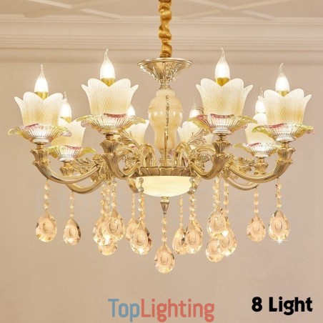 8 Light Traditional Classic Integrated Metal Chandelier 8 Light Traditional Classic Integrated Metal Chandelier