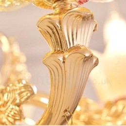 15 Light Traditional Classic Integrated Metal Chandelier