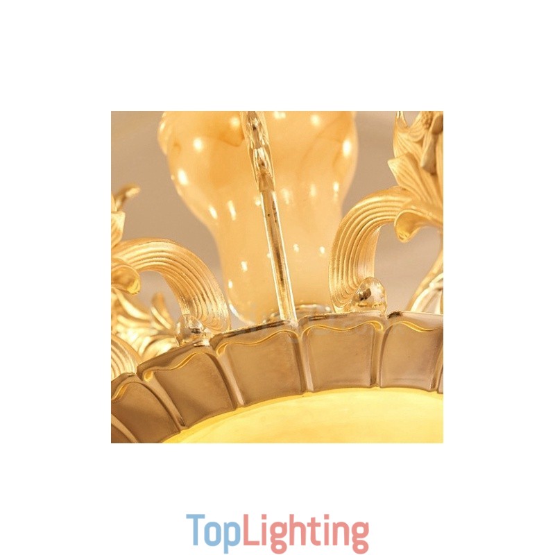 15 Light Traditional Classic Integrated Metal Chandelier
