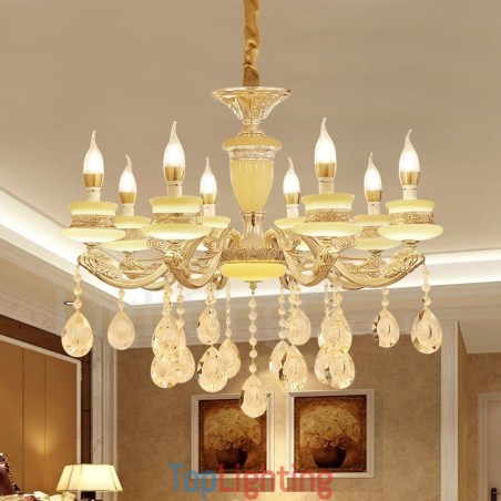 8 Light Traditional Classic Integrated Metal Chandelier 8 Light Traditional Classic Integrated Metal Chandelier