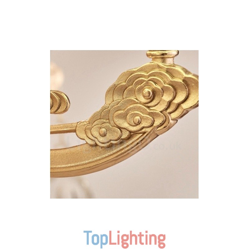 15 Light Traditional Classic Integrated Metal Chandelier