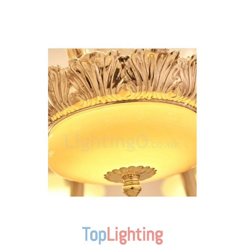 15 Light Traditional Classic Integrated Metal Chandelier