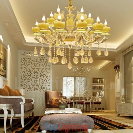 15 Light Traditional Classic Integrated Metal Chandelier 15 Light Traditional Classic Integrated Metal Chandelier
