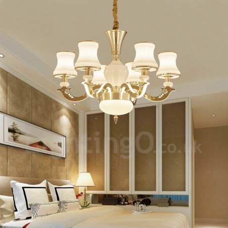 6 Light Traditional Classic Integrated Metal Luxury Candle Chandelier 6 Light Traditional Classic Integrated Metal Luxury Candle Chandelier