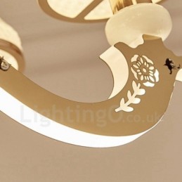 6 Light Traditional Classic Integrated Metal Luxury Candle Chandelier