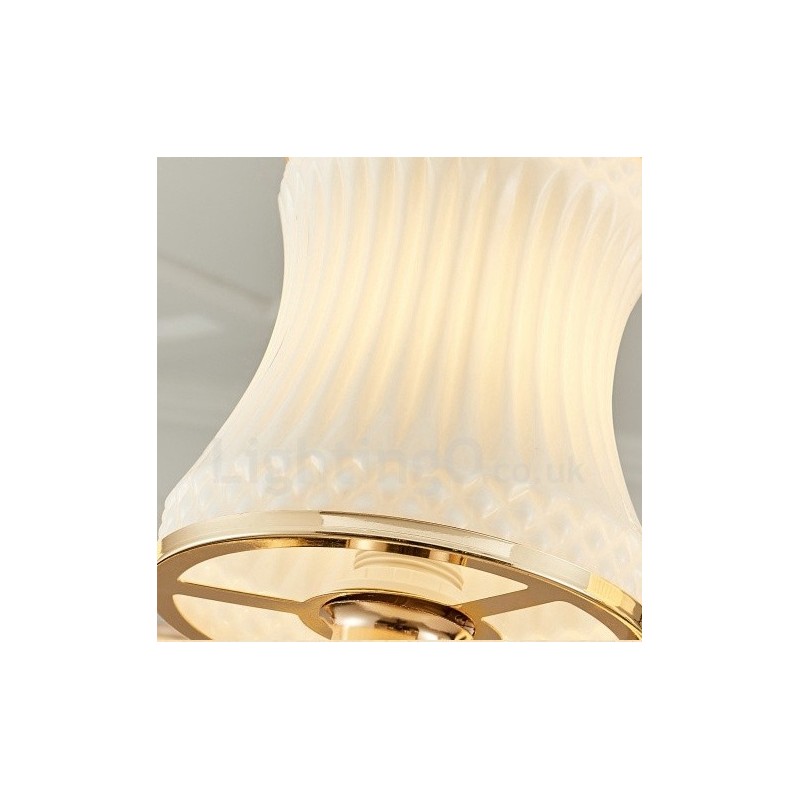 6 Light Traditional Classic Integrated Metal Luxury Candle Chandelier