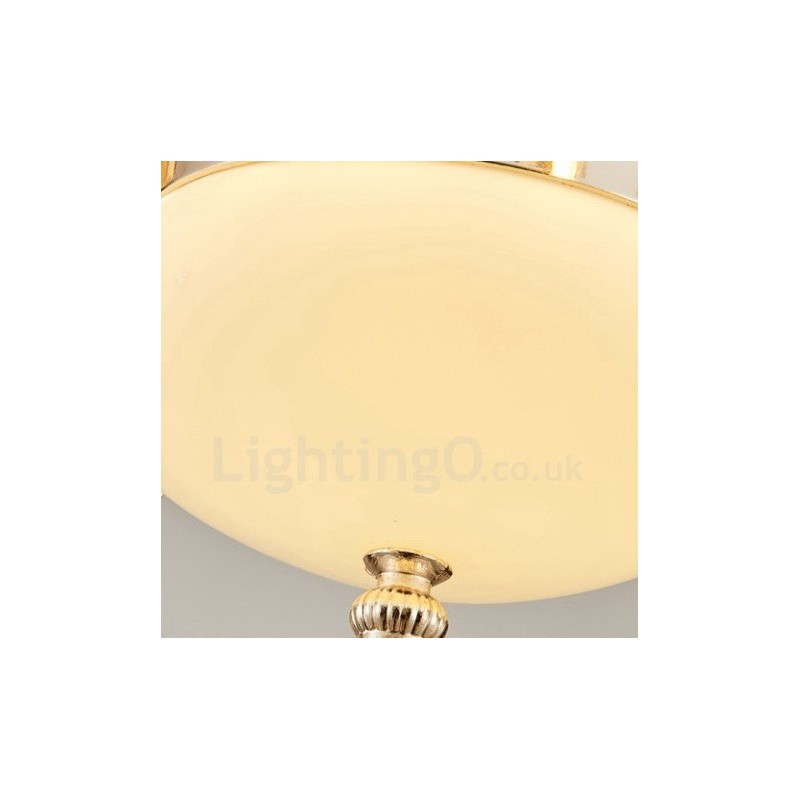 8 Light Traditional Classic Integrated Metal Chandelier