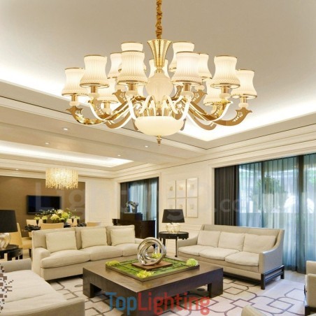 15 Light Traditional Classic Integrated Metal Chandelier 15 Light Traditional Classic Integrated Metal Chandelier