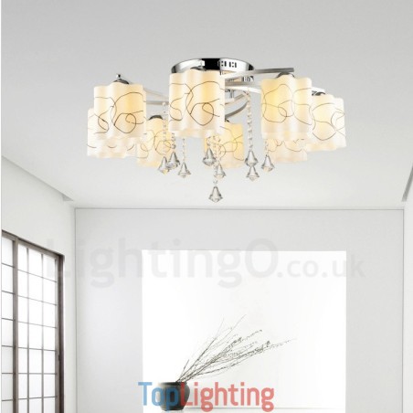 8 Light Modern Contemporary Integrated Chandelier 8 Light Modern Contemporary Integrated Chandelier