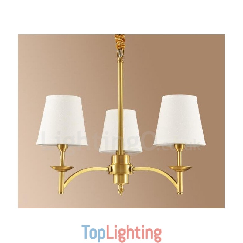 3 Light Rustic Lodge Integrated Metal Copper Chandelier