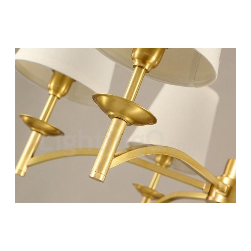 6 Light Rustic Lodge Integrated Metal Chandelier