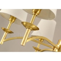 8 Light Rustic Lodge Integrated Metal Chandelier