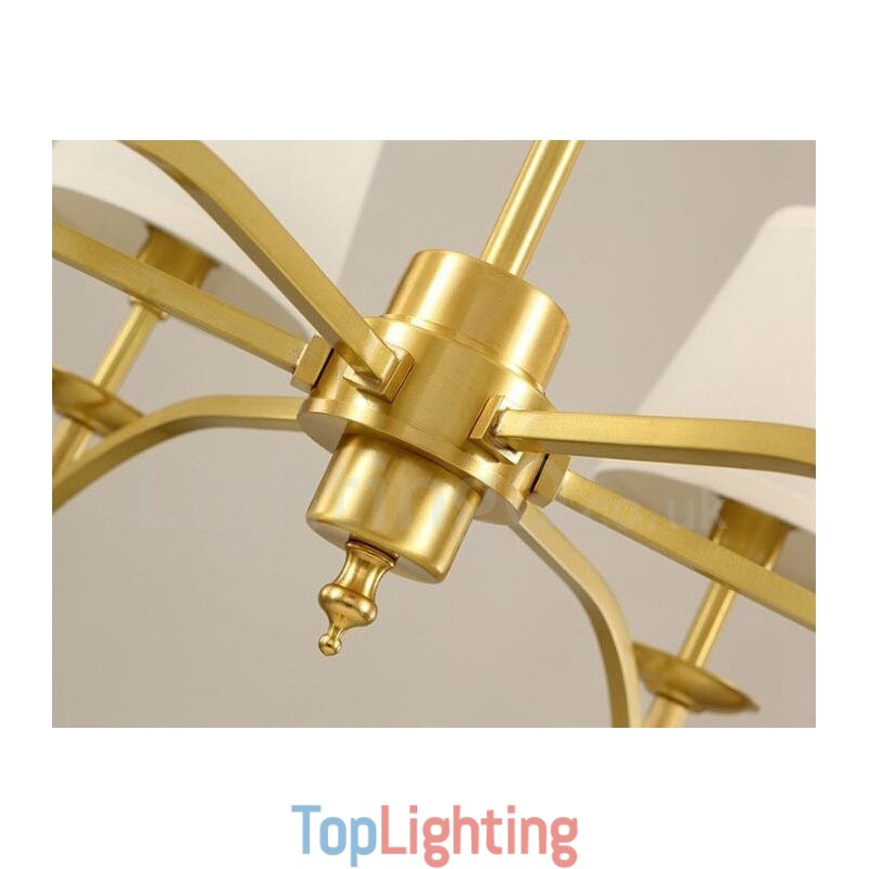 8 Light Rustic Lodge Integrated Metal Chandelier