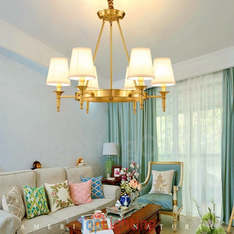 6 Light Rustic Lodge Integrated Metal Chandelier