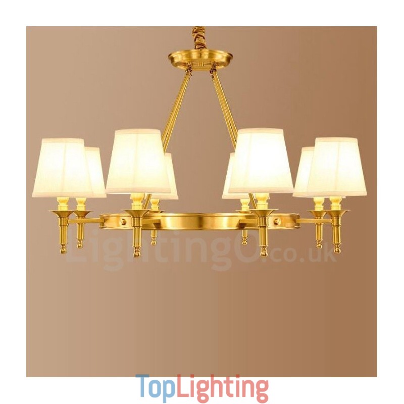 8 Light Rustic Lodge Integrated Metal Chandelier