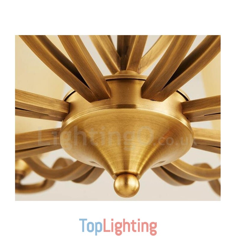 8 Light Rustic Lodge Integrated Metal Chandelier