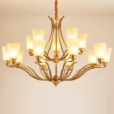 15 Light Rustic Lodge Integrated Metal Chandelier 15 Light Rustic Lodge Integrated Metal Chandelier