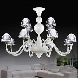 Modern Minimalist Creative Crystal Mushroom Pendant 8+4