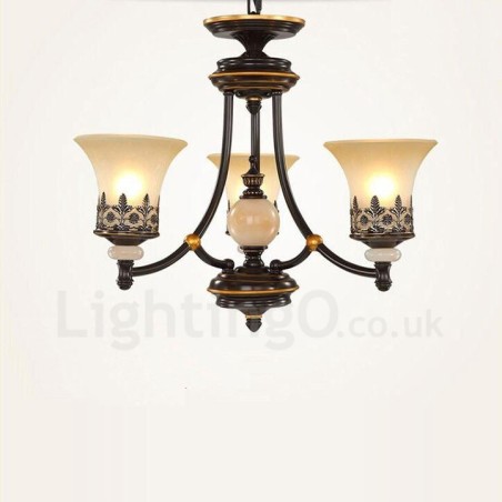 3 Light Traditional Classic Integrated Metal Chandelier 3 Light Traditional Classic Integrated Metal Chandelier