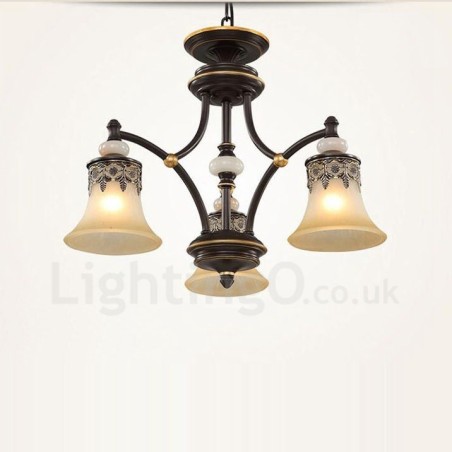 3 Light Traditional Classic Integrated Metal Chandelier 3 Light Traditional Classic Integrated Metal Chandelier