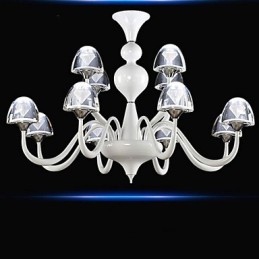 Modern Minimalist Creative Crystal Mushroom Pendant 8+4
