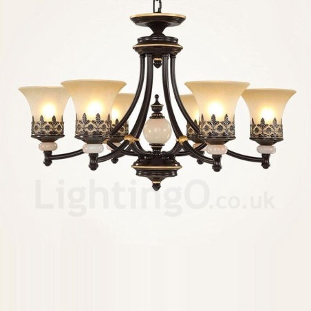 6 Light Traditional Classic Integrated Metal Chandelier 6 Light Traditional Classic Integrated Metal Chandelier