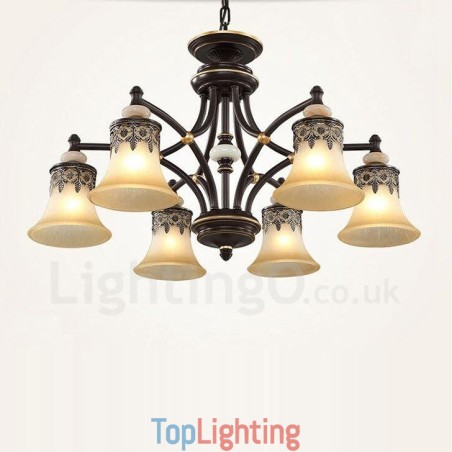6 Light Traditional Classic Integrated Metal Chandelier 6 Light Traditional Classic Integrated Metal Chandelier