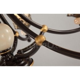 8 Light Traditional Classic Integrated Metal Chandelier