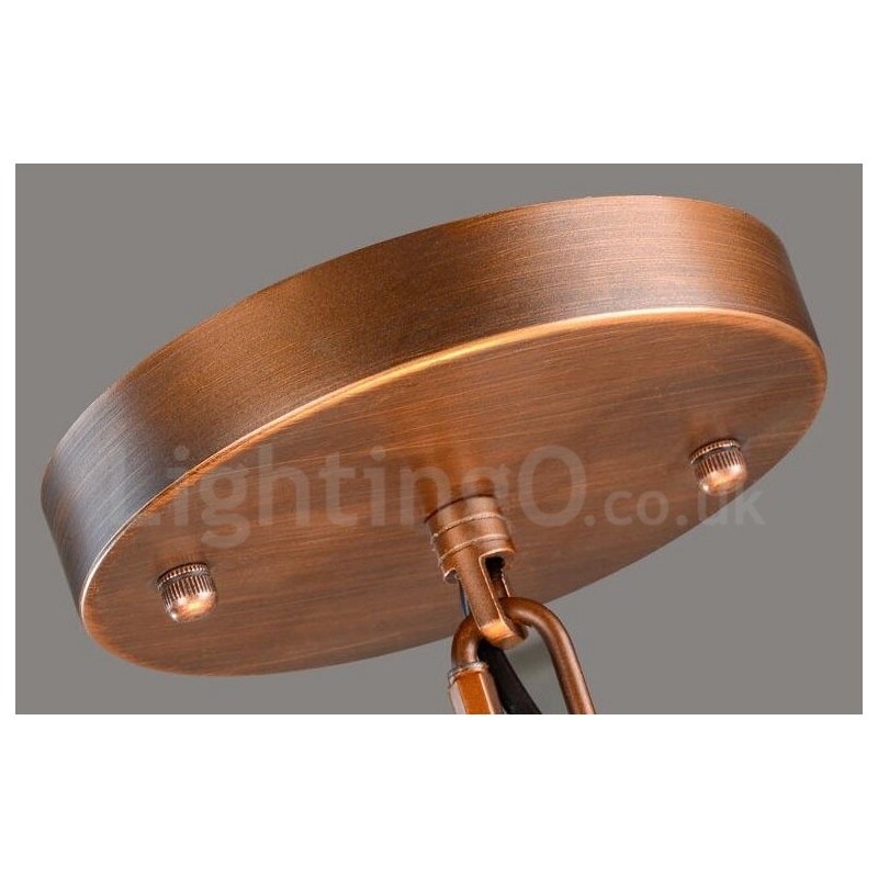 4 Light Rustic Lodge Integrated Metal Chandelier