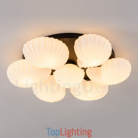7 Light Traditional Classic Integrated Chandelier with Glass Shade 7 Light Traditional Classic Integrated Chandelier with Glass Shade