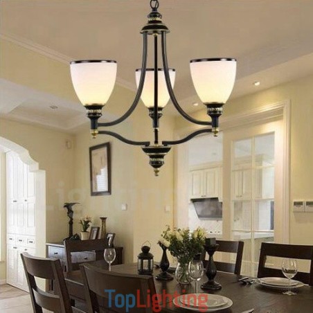 3 Light Rustic Lodge Integrated Metal Chandelier 3 Light Rustic Lodge Integrated Metal Chandelier