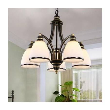 5 Light Rustic Lodge Integrated Metal Chandelier 5 Light Rustic Lodge Integrated Metal Chandelier