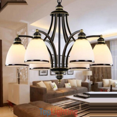 6 Light Rustic Lodge Integrated Metal Chandelier 6 Light Rustic Lodge Integrated Metal Chandelier