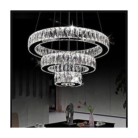 Crystal Pendant Light Modern Lighting Three Rings D204060 K9 Large Crystal Ceiling Lights Fixtures Crystal Pendant Light Modern Lighting Three Rings D204060 K9 Large Crystal Ceiling Lights Fixtures